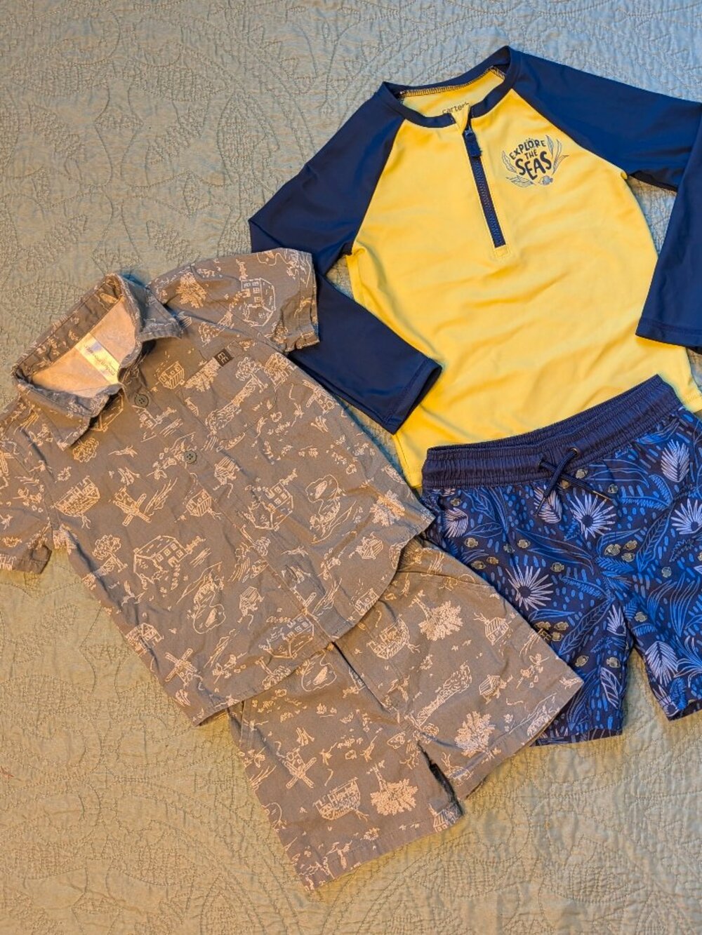 Carter & Modern Moments Swimsuit & Summer Outfit 3T